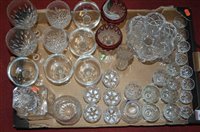 Lot 86 - A box of miscellaneous cut and other glassware...