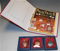 Lot 119 - A collection of modern boxed pocket watches...