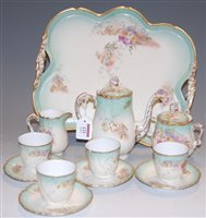 Lot 123 - A late 19th century Continental porcelain...