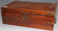 Lot 133 - A 19th century mahogany and brass bound...