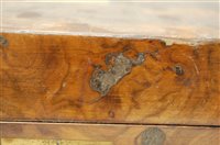 Lot 134 - A Victorian figured walnut and brass bound...