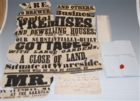 Lot 140 - A box of 19th century and later letters and...