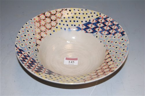 Lot 145 - A mid-20th century studio pottery bowl