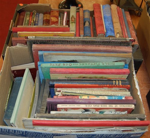 Lot 152 - Two boxes of early childrens books, to include...