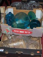 Lot 160 - Three boxes of miscellaneous glassware, to...