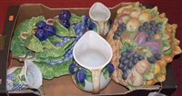 Lot 163 - A box of miscellaneous Italian ceramics, to...