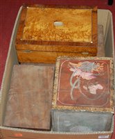 Lot 166 - A Victorian birds-eye maple and rosewood...
