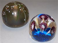 Lot 195 - Two modern art glass paperweights