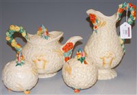 Lot 202 - A Clarice Cliff Celtic Harvest teapot and...