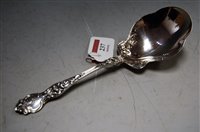 Lot 237 - An Art Nouveau sterling silver anointing spoon