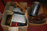 Lot 265 - Two boxes of miscellaneous items to include a...