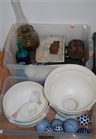 Lot 269 - Two boxes of miscellaneous items to include...