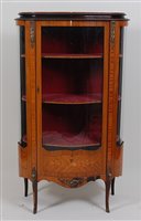 Lot 2617 - A circa 1900 French kingwood and marquetry...