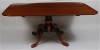 Lot 2628 - A Regency style mahogany pedestal breakfast...