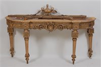 Lot 2641 - A 19th century French giltwood and gesso...