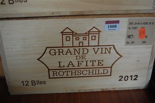 Lot 1008 - Château Lafite Rothschild 2012 Pauillac,...