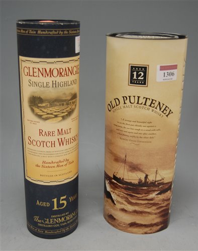 Lot 1306 - Old Poulteney aged 12 years single malt Scotch...