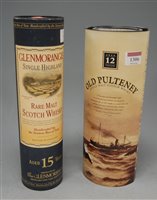 Lot 1306 - Old Poulteney aged 12 years single malt Scotch...