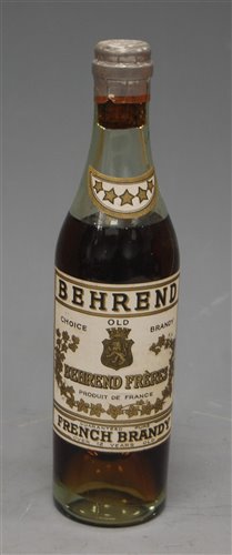 Lot 1308 - Behrend Frères over 12 years old French brandy,...