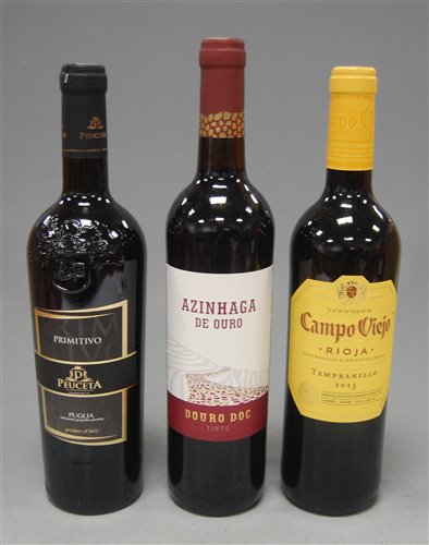 Lot 1019 - Campo Viejo 2015 Rioja, four bottles; Azinhaga...