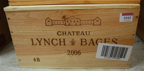 Lot 1041 - Château Lynch-Bages 2006 Pauillac, six bottles...