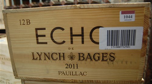 Lot 1044 - Echo du Lynch-Bages 2011 Pauillac, twelve...