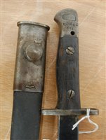 Lot 219 - A British 1907 pattern Lee Enfield bayonet,...