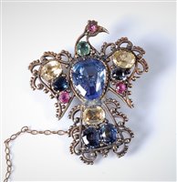 Lot 2337 - An 18th/19th century sapphire and gemset...