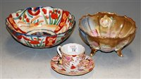 Lot 37 - A 19th century porcelain teacup and saucer,...
