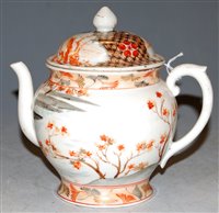Lot 228 - An Isnik pottery teapot, of bullet shape, 13cm