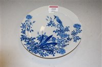 Lot 225 - A Chinese export blue and white small dish,...