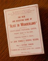 Lot 2014 - Alice in Wonderland card game, Thomas De La...