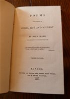 Lot 2050 - CLARE, John, Poems Descriptive of Rural Life...