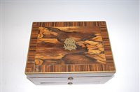 Lot 2392 - A Victorian calamander fitted toilet box by...