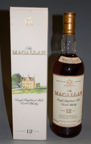 Lot 1341 - The Macallan 12 years old single Highland malt...