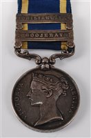 Lot 228 - A Punjab (1848-49) campaign medal with...