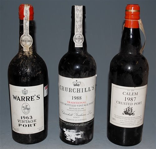 Lot 1283 - Warre's 1963 Vintage Port, one bottle