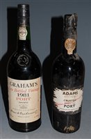 Lot 1286 - Graham's 1981 LBV Port, 100cl, one bottle; and...