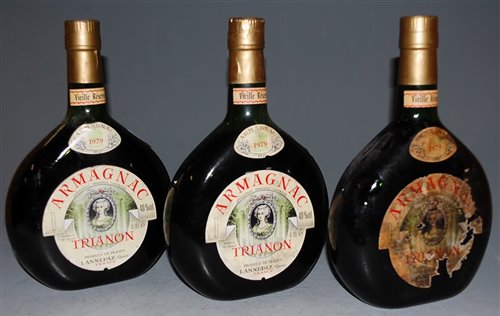 Lot 1353 - Trianon Armagnac 1979, three bottles