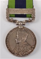Lot 232 - An India General Service medal (1908-1939)...