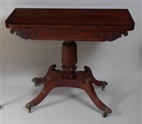 Lot 2662 - A Regency mahogany and rosewood crossbanded...