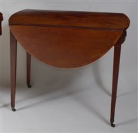 Lot 2668 - A late Georgian mahogany Pembroke table, of...