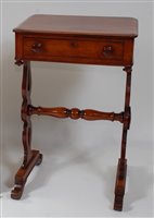 Lot 2671 - A circa 1830 mahogany needlework table, having...