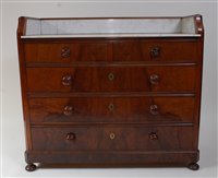 Lot 2672 - An early Victorian mahogany washstand, having...