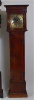 Lot 2596 - Thomas Hall of Rumsey - 18th century oak cased...