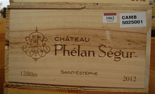 Lot 1062 - Château Phelan Segur 2012 Saint Estephe,...