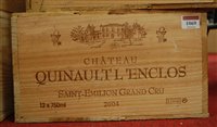 Lot 1069 - Château Quinault l'Enclos 2004 Saint Emilion,...
