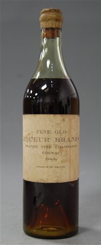 Lot 1365 - Fine Old Liqueur Brandy 1865 Grande Fine...