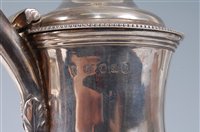Lot 2173 - A George III silver pedestal coffee pot, of...