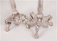 Lot 2144 - A pair of late 19th century silver-plated...